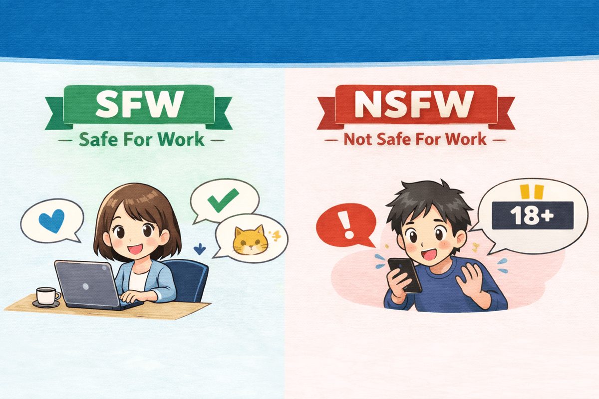 SFWとは｜意味・使い方・NSFWとの違いをわかりやすく解説